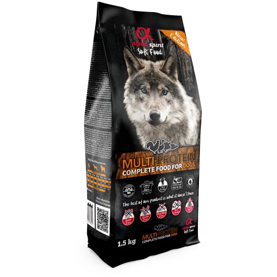 Alpha Spirit Semi-Moist Multiproteine, 1,5 kg