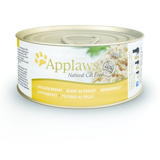 Applaws Cat Blikvoer Bouillon, kippenborst, 70 g