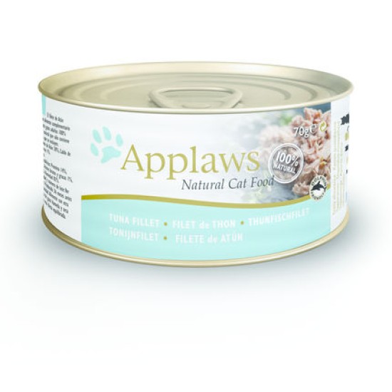 Applaws Cat Blikvoer Bouillon, tonijnfilet, 70 g