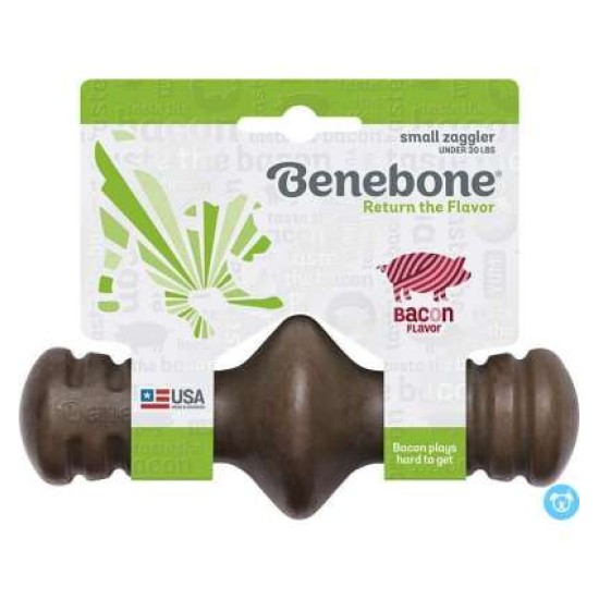 Benebone Zaggler Bacon, small