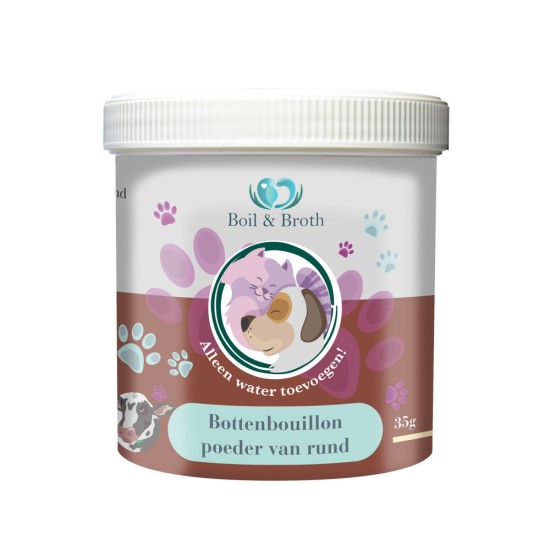 Boil & Broth Bottenbouillon poeder van Rund, 35 g (potje)