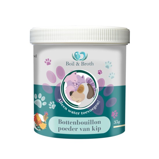 Boil & Broth Bottenbouillon poeder van Kip, 35 g (potje)