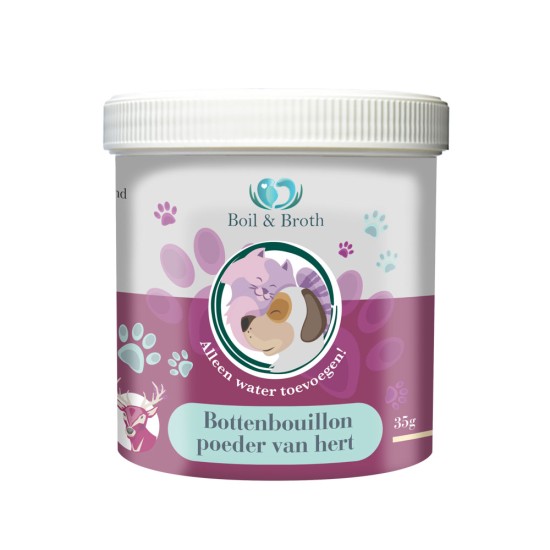 Boil & Broth Bottenbouillon poeder van Hert, 35 g (potje)