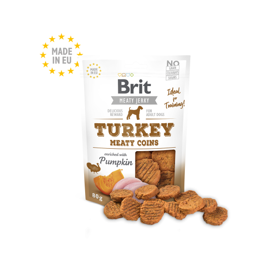 Brit Meaty Jerky Kip & Kalkoen Meaty Coins