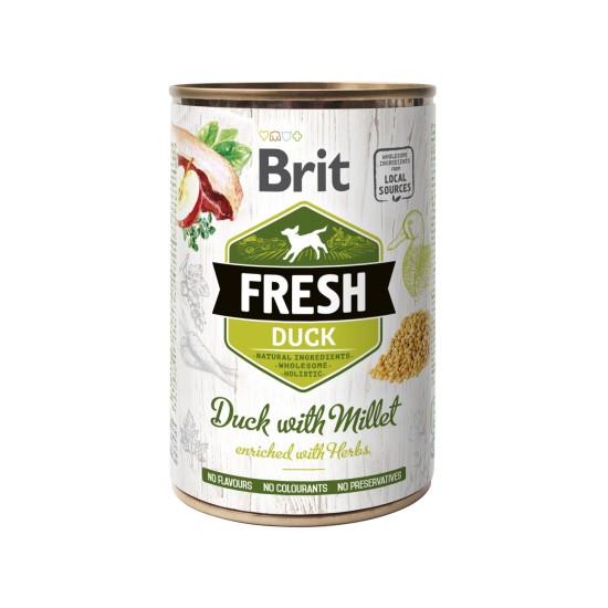 Brit Fresh Blikvoer Eend met Gierst