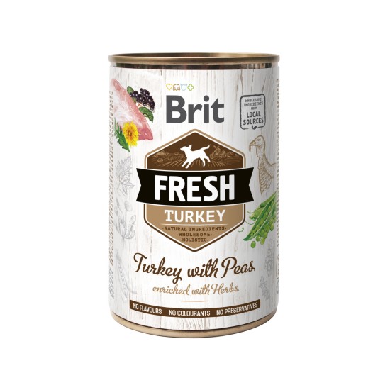 Brit Fresh Blikvoer Kalkoen met Erwten