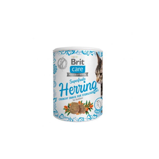 Brit Care Cat Snack Superfruits Herring