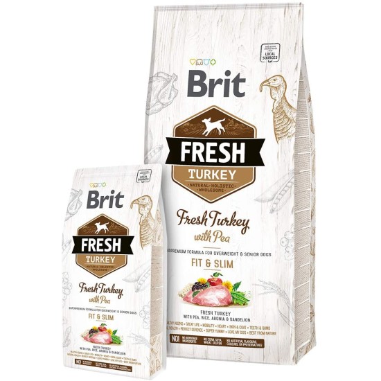 Brit Fresh Kalkoen met Erwt Light Fit&Slim, 2,5 kg