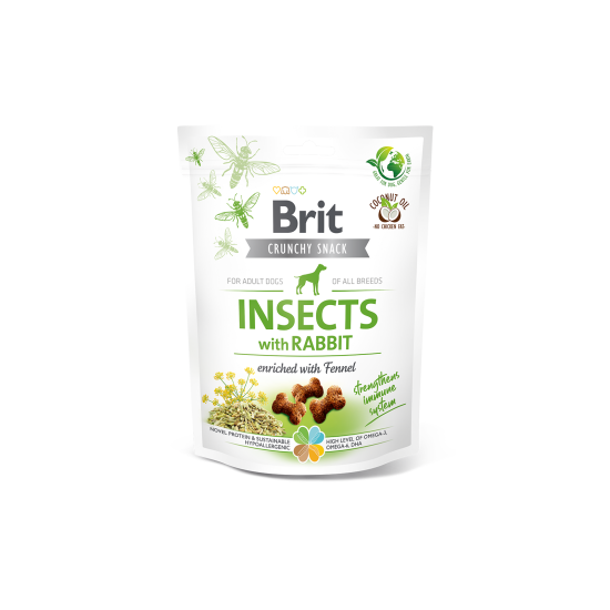 Brit Crunchy Snack Insect & Konijn