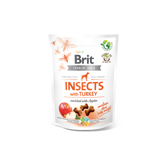 Brit Crunchy Snack Insect & Kalkoen