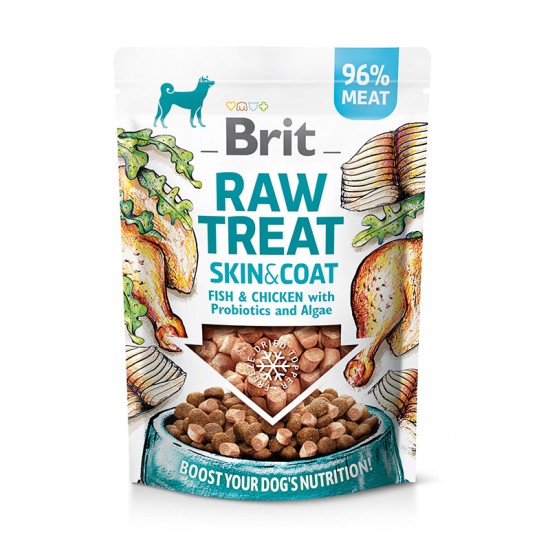 Brit Raw Freeze-Dried Treat Skin & Coat