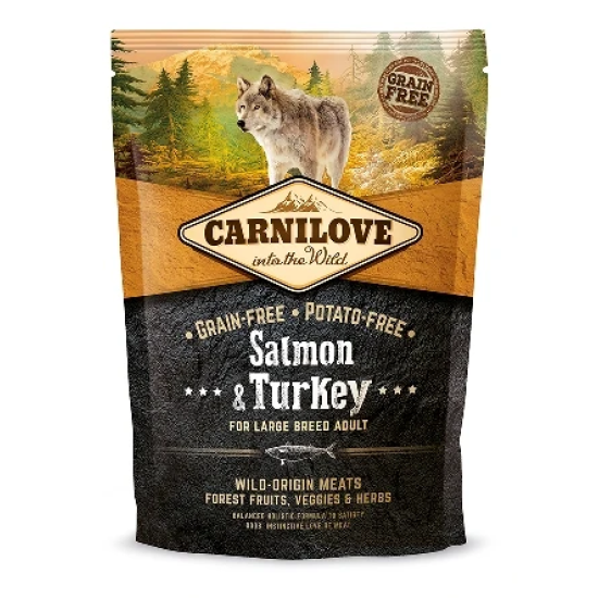 Carnilove Hond Zalm & Kalkoen Adult Large Breed, 1,5 kg