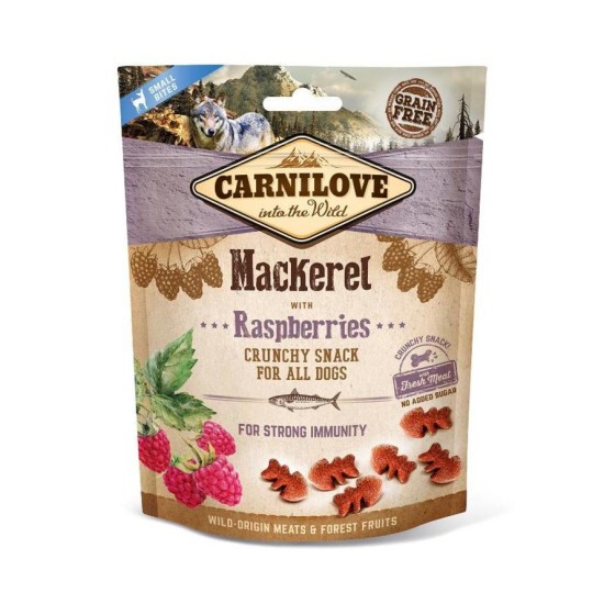 Carnilove Hond Crunchy Snack Makreel met Frambozen