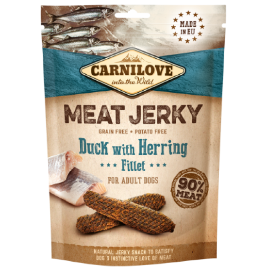 Carnilove Jerky Kalkoen, Eend & Haring Fillet