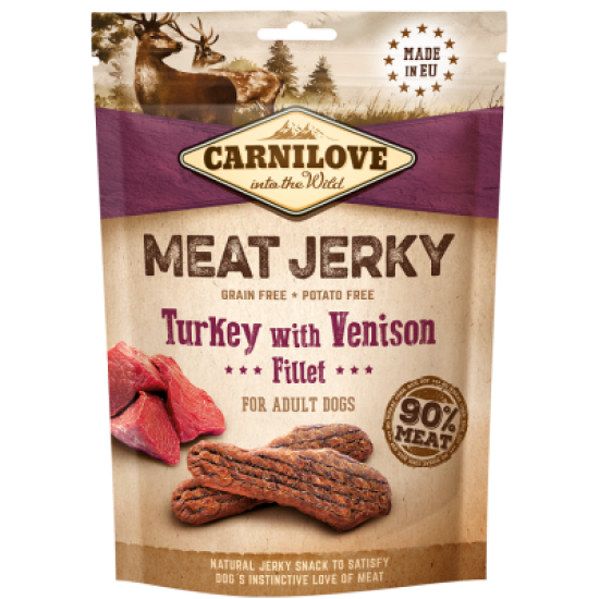 Carnilove Jerky Kalkoen & Hert Fillet