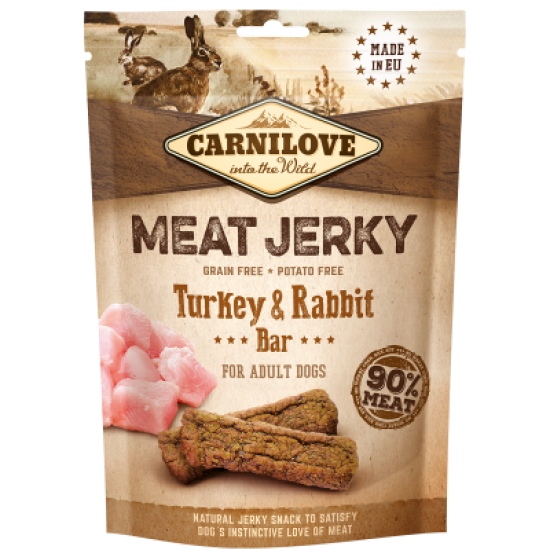 Carnilove Jerky Kalkoen & Konijn Bar