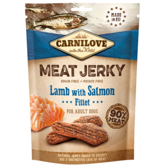 Carnilove Jerky Kalkoen, Kip, Lam & Zalm Fillet