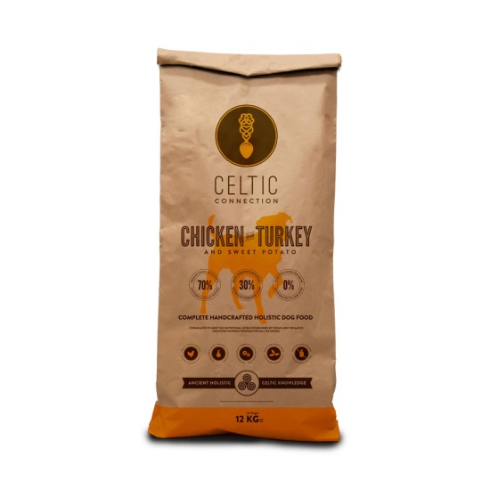 Celtic Connection Kip met Kalkoen & Zoete Aardappel, 1 kg