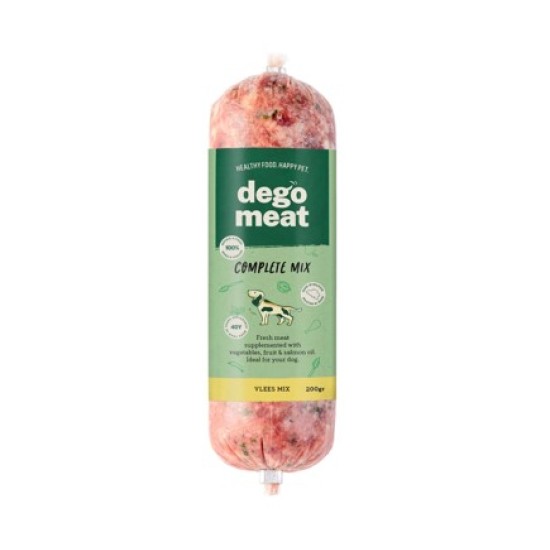 Degomeat Vleesmix (rund & kip) Compleet, 200 g