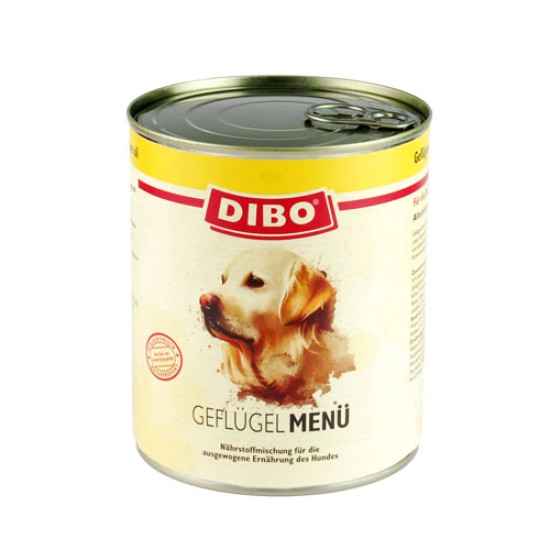 Dibo Blikvoer Menu Gevogelte en Rund, 400 g