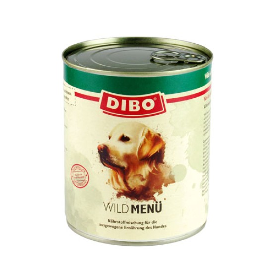 Dibo Blikvoer Menu Wild, Rund, Kip en Lam, 400 g