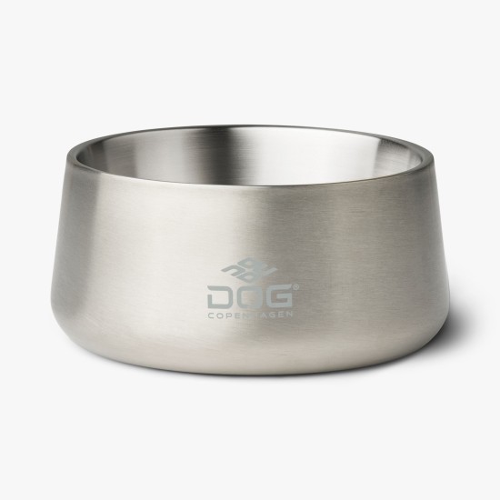 Dog Copenhagen Vega Bowl Steel, Small / Medium 