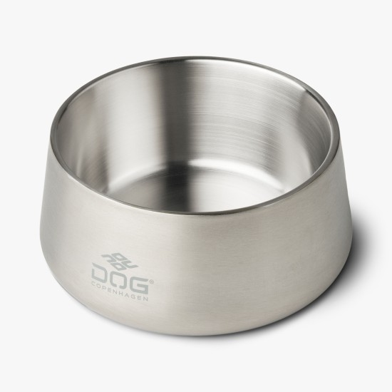 Dog Copenhagen Vega Bowl Steel, Small / Medium 