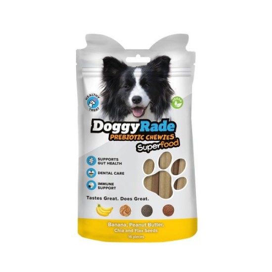 DoggyRade Prebiotic Superfood Chewies met Banaan & Pindakaas