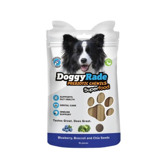 DoggyRade Prebiotic Superfood Chewies met Bosbes & Broccoli