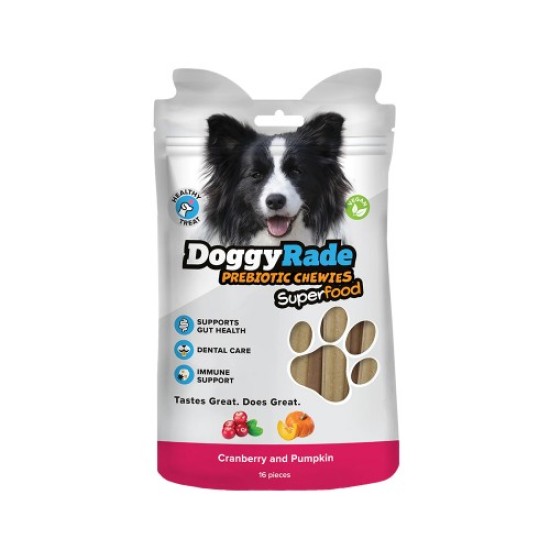 DoggyRade Prebiotic Superfood Chewies met Cranberry & Pompoen