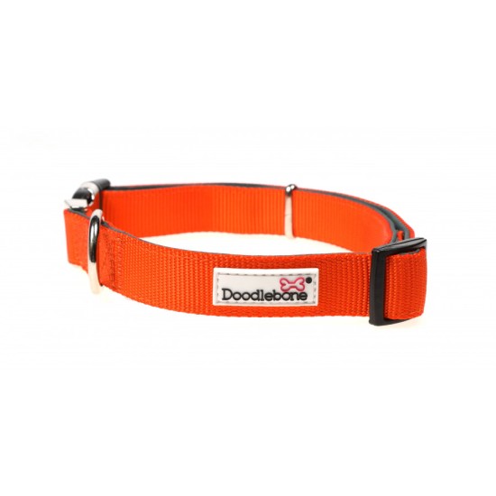 Doodlebone Padded Collar Tangerine, 1-2