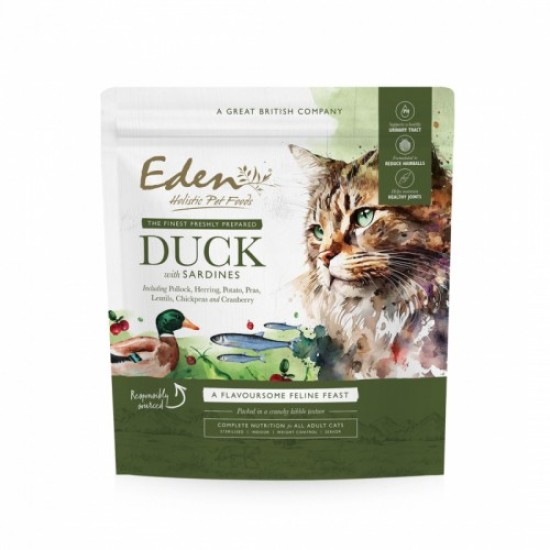 Eden Cat Feline Feast Duck with Sardines