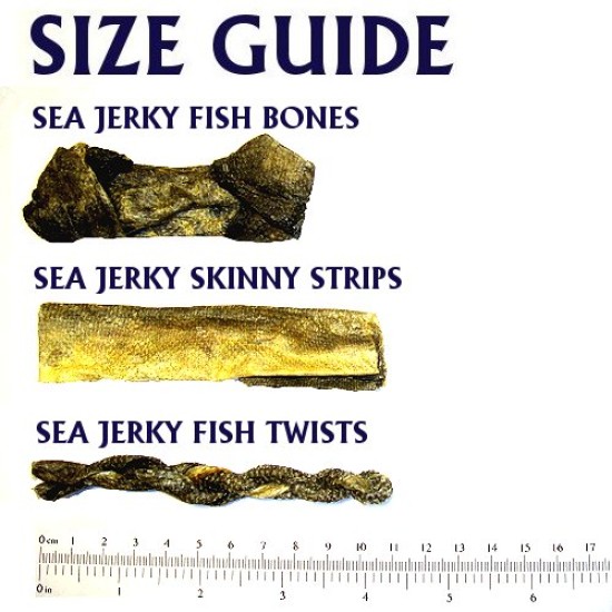 Fish4Dogs Sea Jerky Fish Bones, 100 g