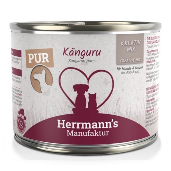 Herrmanns Puur Kangoeroe, 200 g (blik)