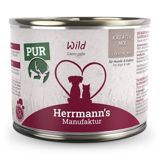 Herrmanns Puur Wild, 200 g (blik)