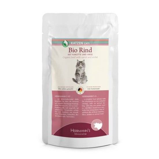 Herrmanns Bio Kat Rund met Wortel, 100 g (zakje)