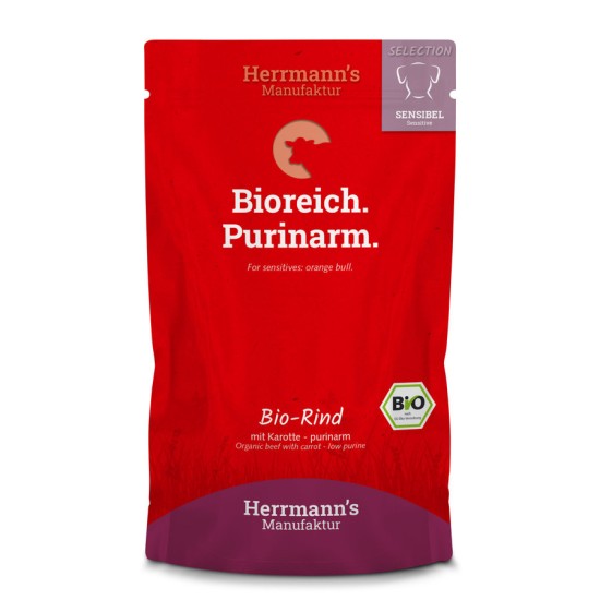 Herrmanns Bio Purinearm Rund met Wortel, 150 g