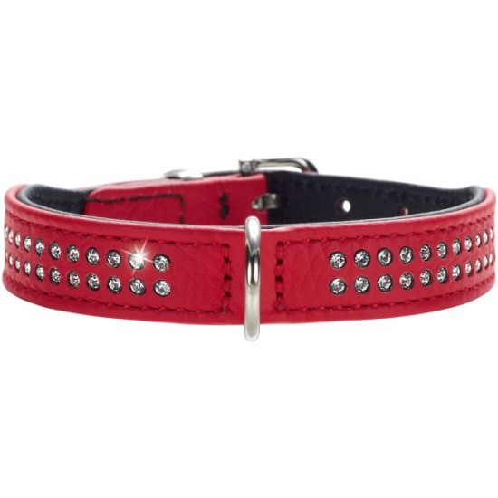 Hunter Halsband Diamond Petit Rood/Zwart, XXS-XS 24