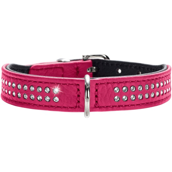 Hunter Halsband Diamond Petit Roze/Zwart, XXS-XS 24