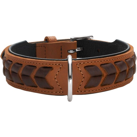 Hunter Halsband El Paso Cognac/Zwart, S-M 50