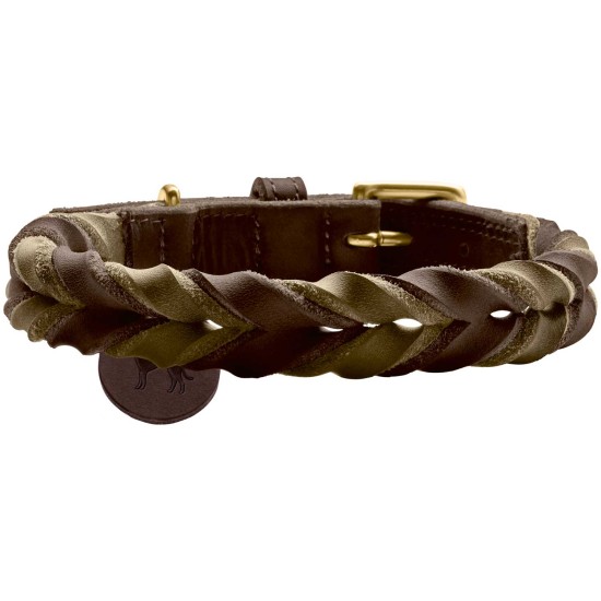 Hunter Halsband Solid Education Duo Bruin/Groen, S 40