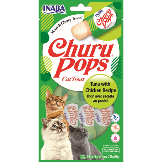 Inaba Kat Churu Pops Tonijn en Kip