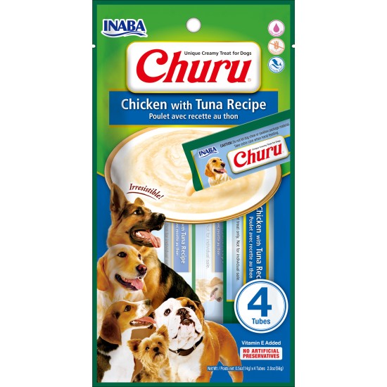 Inaba Hond Churu Puree Kip met Tonijn