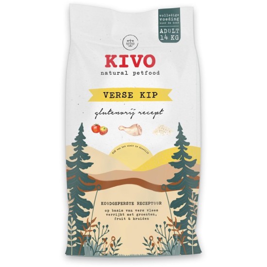 Kivo Persbrok Kip glutenvrij, 4 kg