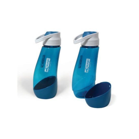 Kurgo H2O Bottle & Bowl, Blauw