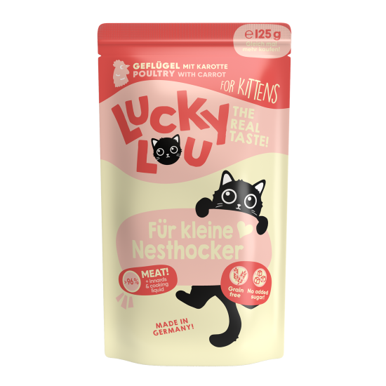 Lucky Lou Kitten Gevogelte, 125 g (zakje)