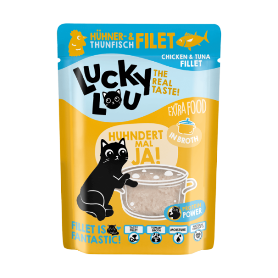 Lucky Lou Extrafood Kip & Tonijn Bouillon