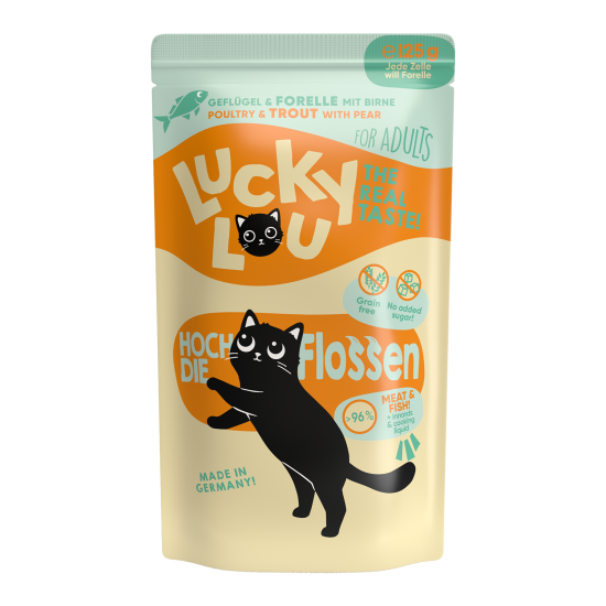 Lucky Lou Adult Gevogelte & Forel, 125 g (zakje)