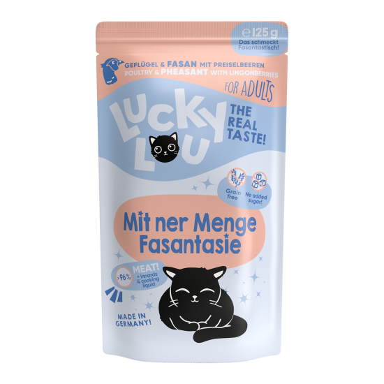 Lucky Lou Adult Gevogelte & Fazant, 125 g (zakje)