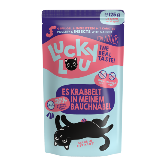 Lucky Lou Adult Gevogelte & Insecten, 125 g (zakje)